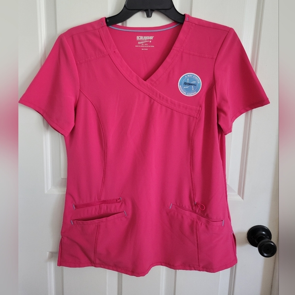 Scrubstar Tops - Scrubstar Performance Women’s Scrub Top Extreme Pink 4-Way Stretch Size XS NWT